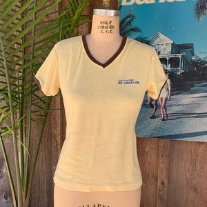 Vintage Breakaway Carnival Terrycloth V-neck Yellow the fun ship carnival cruise